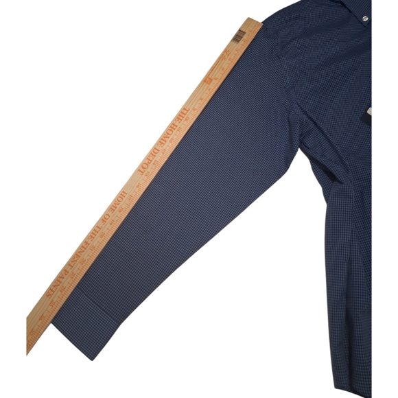 NWT IZOD RIVIERA Sz. XL Blue Long Sleeve Casual Button Down Shirt - Picture 7 of 12